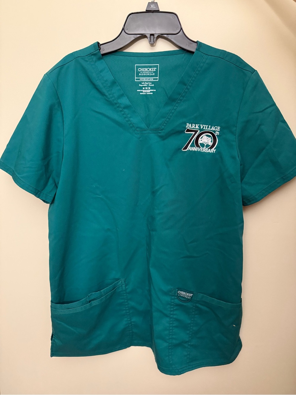 Cherokee Workwear Teal Scrub Top